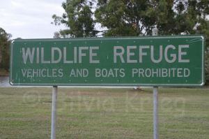 Wildlife refuge sign